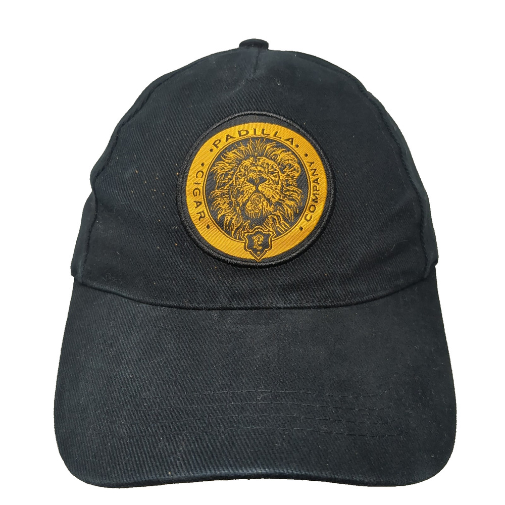 Cigar Padilla Company Strapback 5 Panel Cap Black OS Adjustable Embroidered